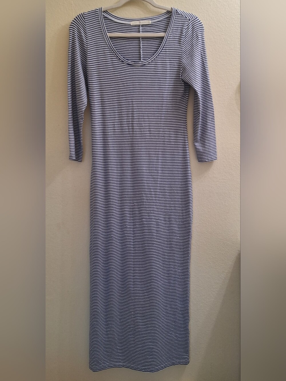 Peruvian Connection XS Marinero Stripe Pima Knit Maxi Dress